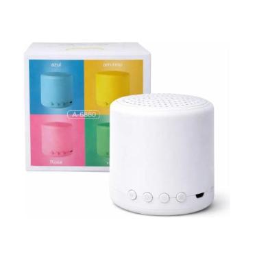 Imagem de Mini Caixa de Som Portatil Bluetooth Rádio FM USB Altamox A-6880 Branc