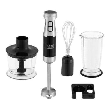 Imagem de Mixer Portatil MK600 Mini Processador Fusion Vertical 3 Em 1 Em Inox 1