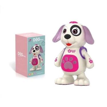 Imagem de Brinquedo Musical Cachorro Dançante Sons e Luzes Rosa - BBLK