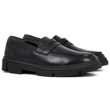 Imagem de Sapato Masculino Ferracini 24h Aston Loafer Casual Couro Tratorado, Pr