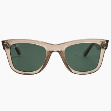 Imagem de Óculos de Sol Ray Ban RBR0502S 6727/VR Bege Transparente - Ray-Ban