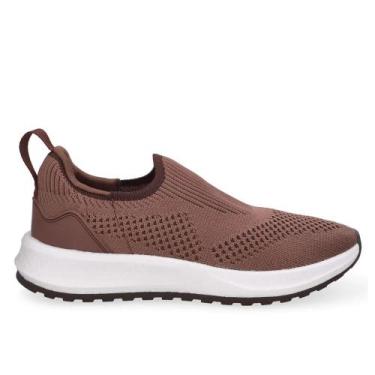 Imagem de Tênis Usaflex Slip On Feminino Tricot Poofy Lançamento 2026 -, 35, Cho
