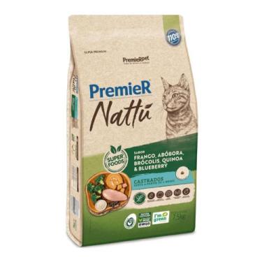 Imagem de Ração Premier Nattu Para Gatos Adultos Castrados Sabor Abóbora 7,5 kg