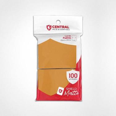 Imagem de Central Shield Matte 100un Para Cartas Pokémon Magic Laranja - Central
