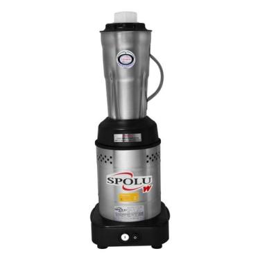 Imagem de Liquidificador Industrial Baixa Rotação 2L Inox Bivolt Spolu, Bivolt