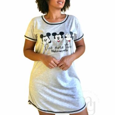Imagem de Camisola Manga Curta Camisão Personagem Mickey - M&G Moda Íntima, M