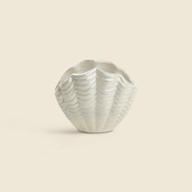 Imagem de Porta-Escova Shell Cerâmica Branco - A\BABY