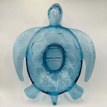 Imagem de Saladeira em Acrílico Formato Tartaruga G 46x37x11cm - EC, Azul