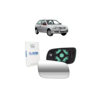 Imagem de Lente Retrovisor Com Base Espelhado Lado Direito Gol Parati Saveiro G3