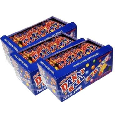 Imagem de Chiclete Danny Ball Tutti Frutti C/ 78u 1,38Kg - 3 Caixas