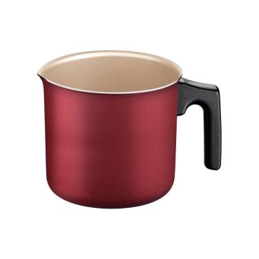 Imagem de Fervedor Leiteira Turim PTV5 Alumínio Antiaderente Vermelho 12cm 1L para Aquecer Líquidos Tramontina