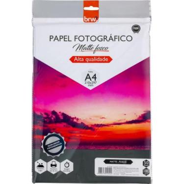 Imagem de Papel Fotografico INKJET A4 Matte Fosco 180G. PCT.C/50 - BRW