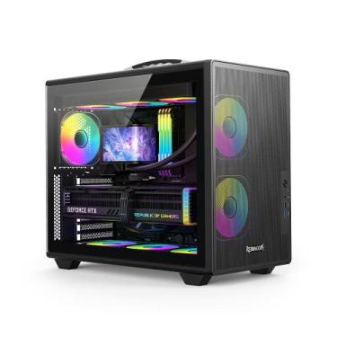 Imagem de Gabinete Gamer Redragon Magic Box ATX CA616B Preto