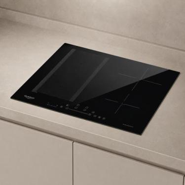 Imagem de Dako Cooktop Indução 4 Bocas Preto Diplomata 220V com Zona Flexível e 