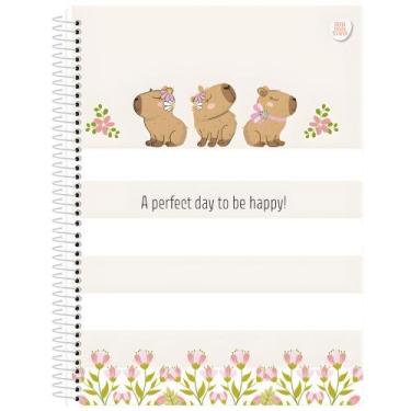 Imagem de Caderno Espiral Universitário Capivara Capycuties 10 Matérias - Animat