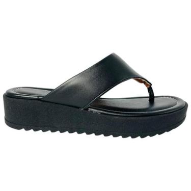 Imagem de Tamanco Vizzano Feminino Plataforma Alta Moda, Conforto e Estilo, Pret