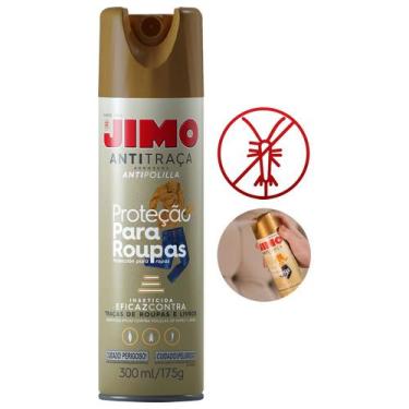 Imagem de Jimo Inseticida Anti Traça 300ml Guarda-Roupa Gaveta Livros