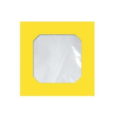 Imagem de Envelope saco c/janela p/CD amarelo Cmd105 125x125mm blister - com 25 