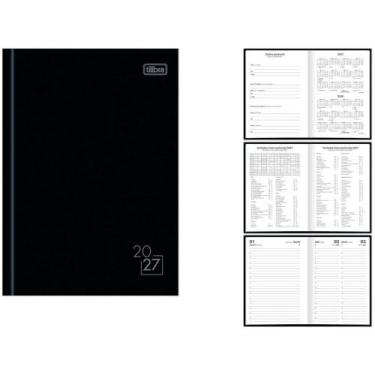 Imagem de Agenda 2025 Spice Costurada Preta 160 Folhas 145X205MM - Pacote com 04