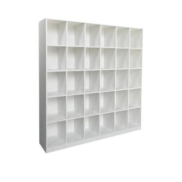 Imagem de Armário Colmeia Estante Organizador Livreiro Multiuso 30 Nichos Branco