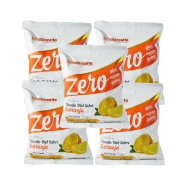 Imagem de Kit 05 Bom Biscoito Laranja Zero Açúcar, Glúten E Lactose 100g - Bombi