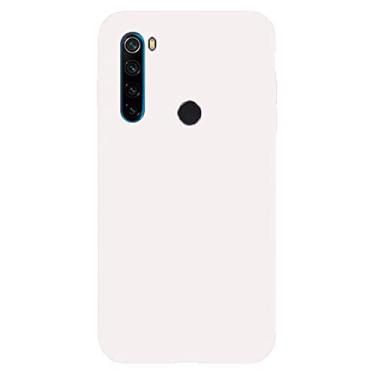 Imagem de Capa de silicone macio de cor sólida Candy para Xiaomi para Redmi Note 8T 8 7 7A 6 6A 5 Pro Capa de telefone fosca de TPU macio para Redmi Note 9 9S, branco, para Redmi Note 5