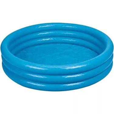 Imagem de Piscina Inflável Redondo Infantil Criança 282 Litros Plástico 3 Anéis (Azul)