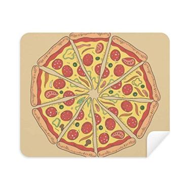 Imagem de Pimentas Pizza Italy Tomate Foods Pano de limpeza Limpador de tela 2 peças Tecido de camurça