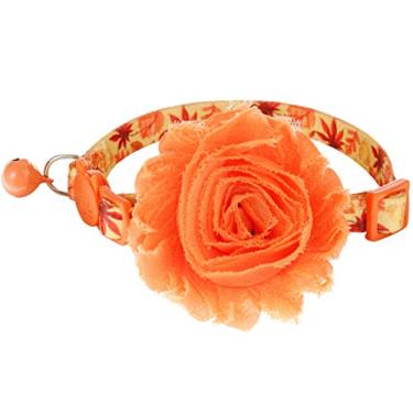 Imagem de BoomBone Flor de gola de gato outono, coleiras de cachorro berloques para animais de estimação Thansgiving Accessories