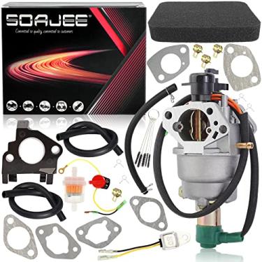 Imagem de SOAJEE Kit de carburador compatível com A-iPower SU5500E SU5750E SU7250E SU7500E SU8250E SUA6500E SUA8520E SUA9000E 7250 SUA12000E 5250 6500 7250 7500 8 250 9 000 Watt 389CC 13HP 420CC 14HP Gerador a gás