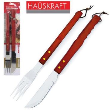 Imagem de Conjunto De Faca De Churrasco 43,5Cm + Garfo 40Cm De Inox