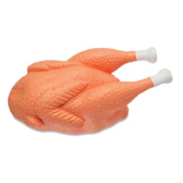 Imagem de Frango de Borracha Brinquedo para Pet 17 Cm
