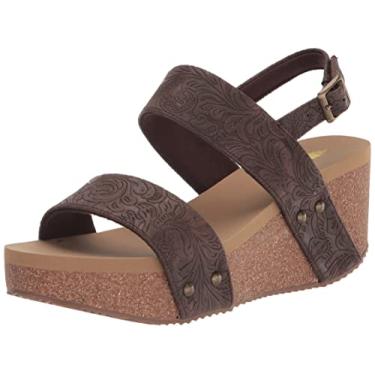 Imagem de VOLATILE Sandália feminina Summerlove Wedge, Marrom, 41