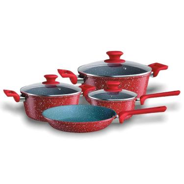 Imagem de Cj De Panelas Colorstone 4 Pc Volcano