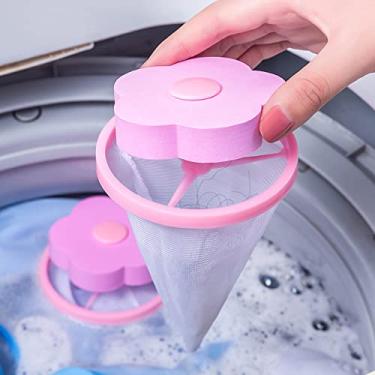 Imagem de 2 Filtro Flutuante Coletor Pelos Fiapos Pet Máquina De Lavar