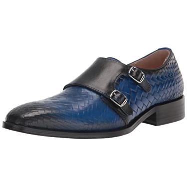 Imagem de STACY ADAMS Mocassim Sapato Masculino Calçados Masculino Torrance Double Monk Strap, Azul, 10.5
