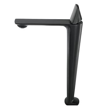 Imagem de Torneira de pia de banheiro branco cromado misturador de água fria e quente torneira de banheiro de manípulo único, 1