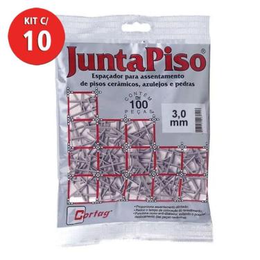 Imagem de Kit 1000 Espaçador Juntapiso 3mm Cortag