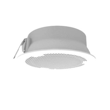 Imagem de Splin Suporte Apoio Stand De Teto de Embutir para Amazon Alexa Echo Dot 3 e Google Nest Mini - Acabamento em Acrílico, fechamento ajustável por rosca - Modelo Sempre Branco - (branco