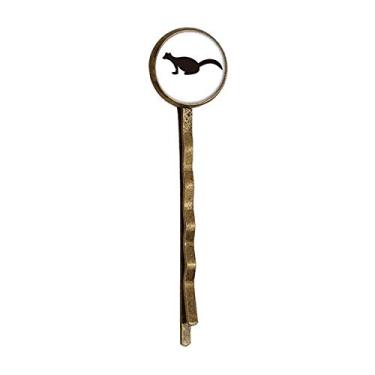 Imagem de Bobby Pin de cabelo preto com estampa de animal
