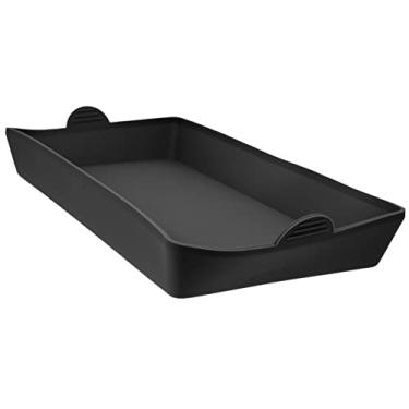Imagem de UPKOCH Divisores de forma de forno de silicone preto, alças resistentes à prova de calor, bandeja antiaderente, conjunto de utensílios de cozinha reutilizáveis reimaginados para preparação de refeições, panela de forno