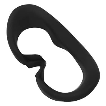 Imagem de Capa Facial VR, Capa Facial VR de Silicone, Resistente à Sujeira, Confortável, Máquina Real, Abertura de Molde para Jogos (Preto)