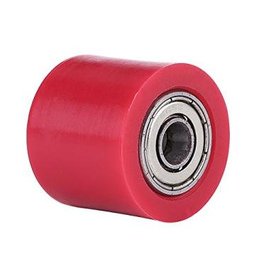 Imagem de Rolo tensor de corrente de polia de 8 mm, guia de roda tensor deslizante de corrente de acionamento para bicicleta urbana e motocicleta ATV (vermelho)