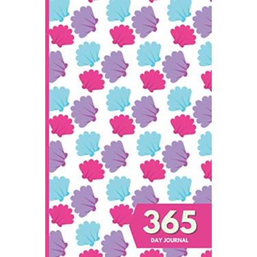 Imagem de 365 Day Journal: Unlined and Undated Daily Diary - 5.5in x 8.5in | Colorful Seashells Pattern Cover: A whole year of daily journal ideal gift for friends and family