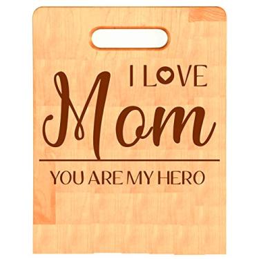 Imagem de Tábua de corte de madeira personalizada, tábua de corte de madeira para cozinha, tábua de corte pessoal, tábua de corte personalizada, estilo 4