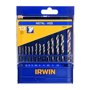 Imagem de IRWIN Conjunto de Brocas para Metal com 13 Peças de 1,5mm a 6,5mm 1865311