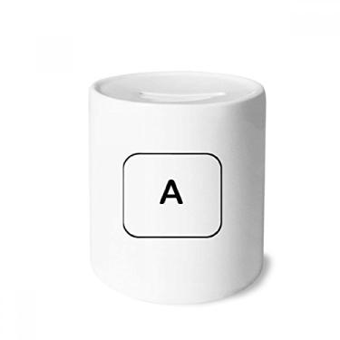 Imagem de DIYthinker Símbolo de teclado Uma caixa de dinheiro de cerâmica porta-moedas presente de cofrinho