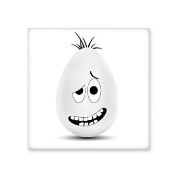 Imagem de Azulejo de cerâmica brilhante com tema de cultura de ovos coloridos para festivais de Páscoa