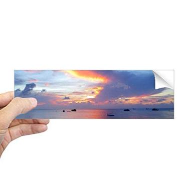 Imagem de DIYthinker Céu oceano água ciência natureza imagem retangular para-choque adesivo notebook janela decalque