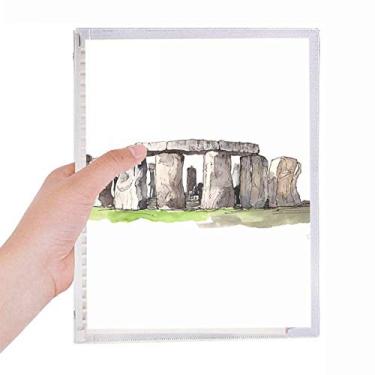 Imagem de Stonehenge in Wiltshire England Caderno de folhas soltas diário recarregável artigos de papelaria